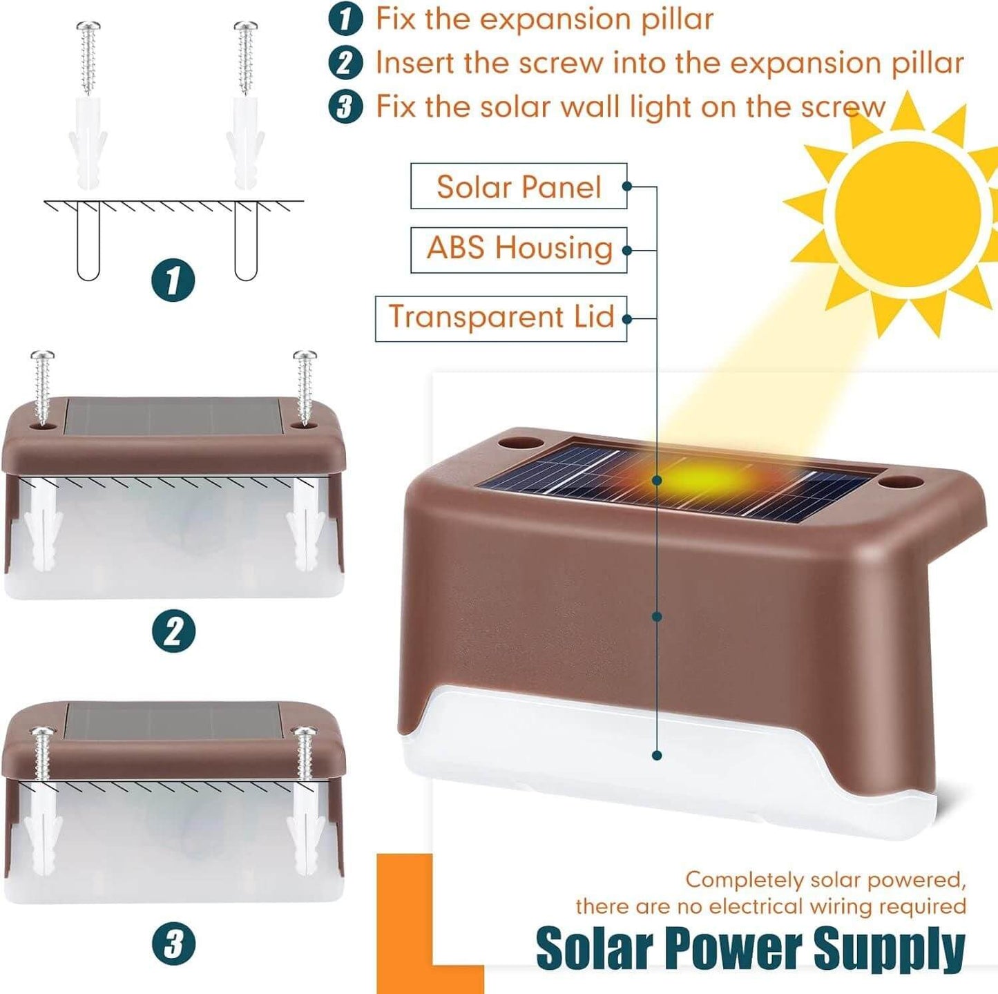 ✨ Solar Glow Pathway & Deck Lights - Easy Install, Energy Saving 🌞