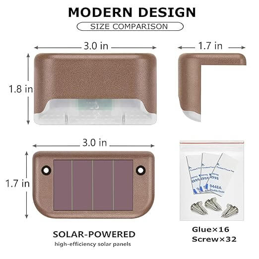 ✨ Solar Glow Pathway & Deck Lights - Easy Install, Energy Saving 🌞