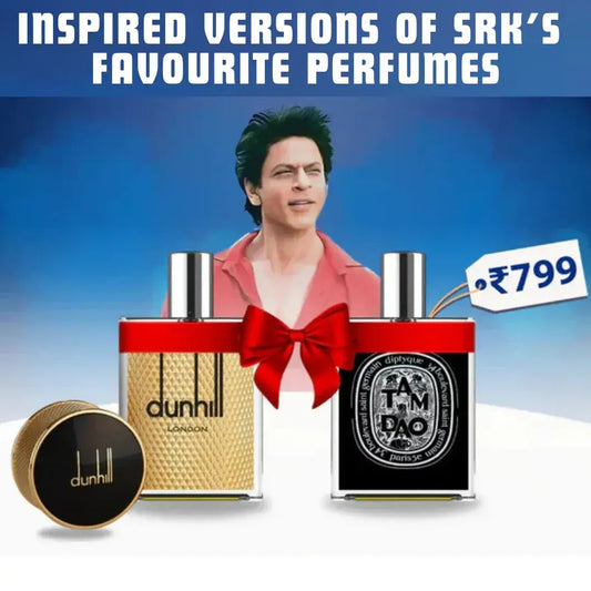 👑 Premium Scents Inspired by Bollywood’s King (Pack of 2 Perfumes) 👑