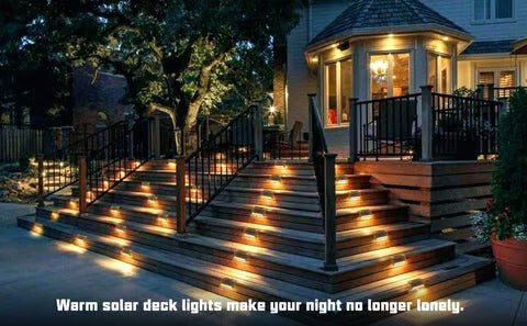 ✨ Solar Glow Pathway & Deck Lights - Easy Install, Energy Saving 🌞