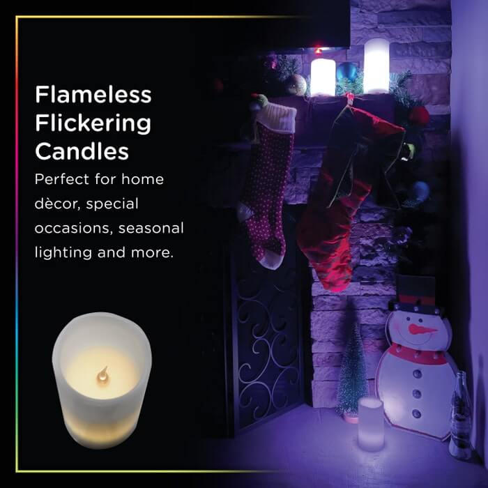 🌈 Magical LED Color-Changing Candles – Set of 3 with Remote Control 🌈